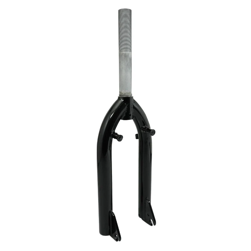Fourche BMX-Freestyle Acier Noir Pivot Filete 1"1-8-25,4 Intérieur -Montage Étrier U-Brake-