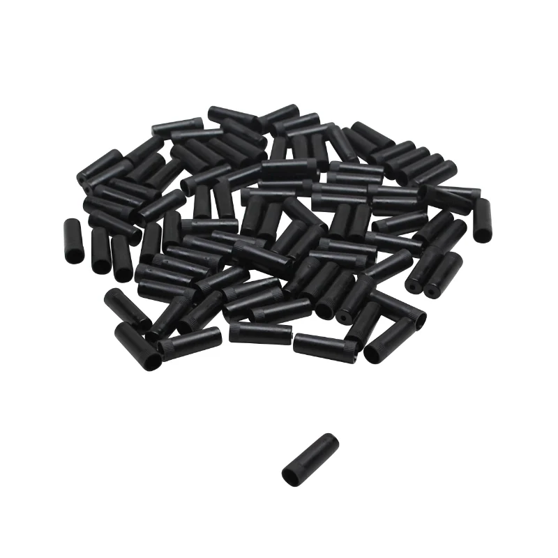 Embout De Gaine 5 mm Plastique Noir (Boite De 100)