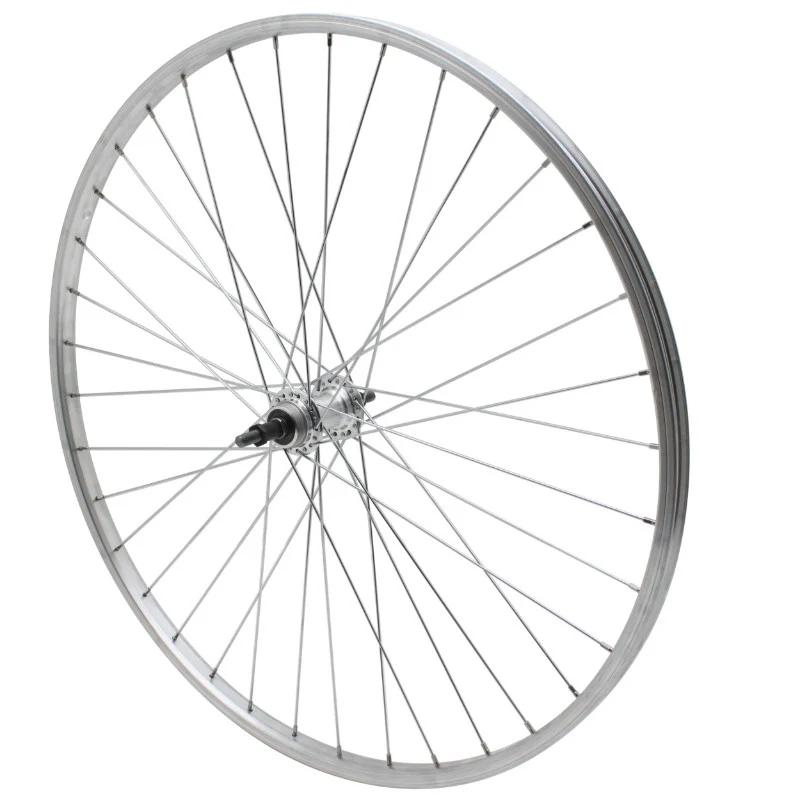 Roue VTC - City Patin 700 X 28 - 35 Arrière Jante Et Moyeu Alu Axe Plein Roue Libre 7-6V (Vendu Avec Écrou 10X100) Jante 19C