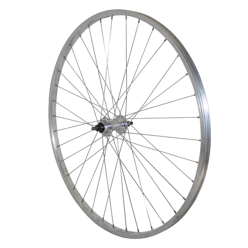 Roue VTC - City Patin 700 X 28 - 35 Arrière Jante Et Moyeu Alu Axe Plein Roue Libre 1V (Vendu Avec Écrou 10X100) Jante 19C