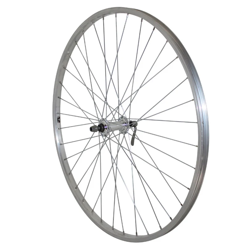 Roue VTC Patin Blocage 700 X 35 - 28" Alu Avant Moyeu Alu 36 Rayons Jante 21C