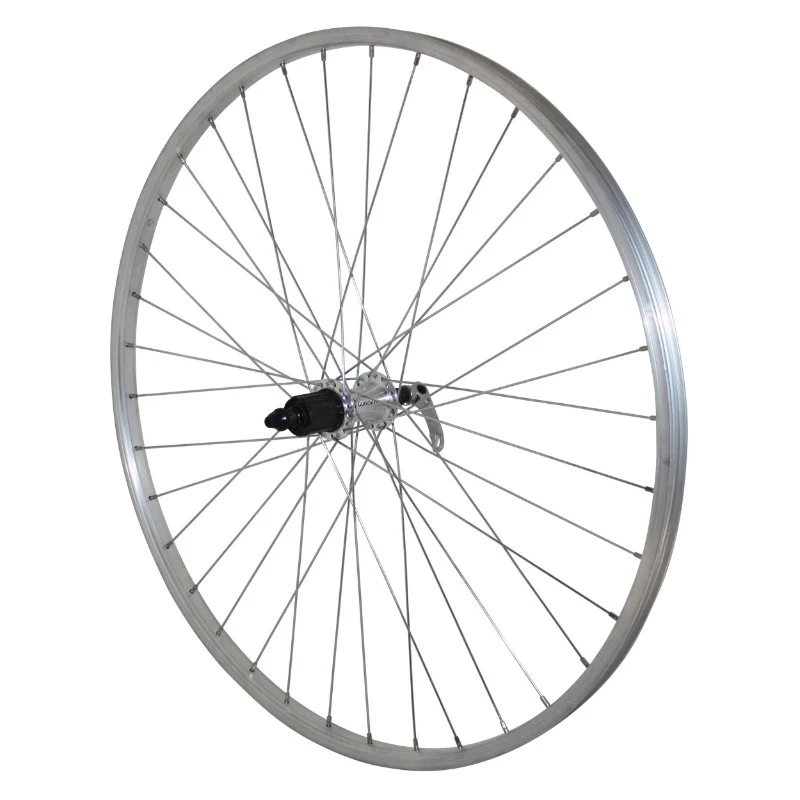 Roue VTC Disque - Patin Blocage 700 X 35 - 28" Alu Arrière Moyeu Qc300 Centerlock Cassette Shimano 11-10-9V 36 Rayons Jante 21C