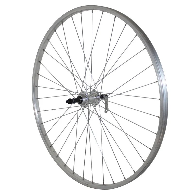 Roue VTC Patin Blocage 700 X 35 - 28" Alu Arrière Moyeu Alu Roue Libre 7-6-5V 36 Rayons Jante 21C