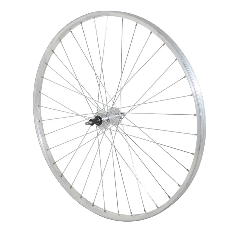 Roue City Patin 650X35B Arrière Jante Et Moyeu Alu Axe Plein Roue Libre 7-6-5V (35-584) (Vendu Avec Écrou 10X100) Jante 21C