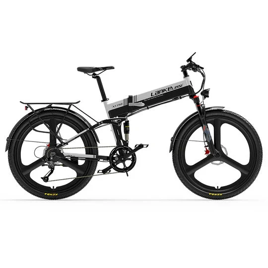 Lankeleisi XT750 Sports 26" Vélo électrique pliant 500W Moteur 48V 12,8Ah Batterie