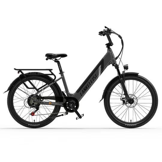 LANKELEISI ES500 Pro 24" Vélo électrique de Ville 500W Moteur 48V 14,5Ah Batterie