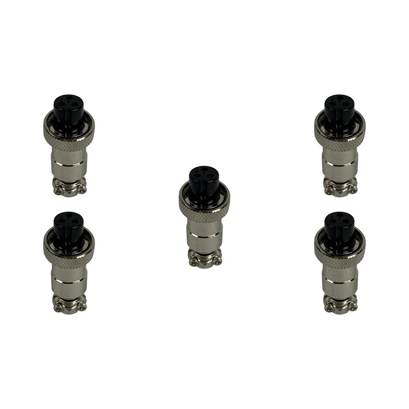 Prise GX12 3 pins femelle x5 pcs