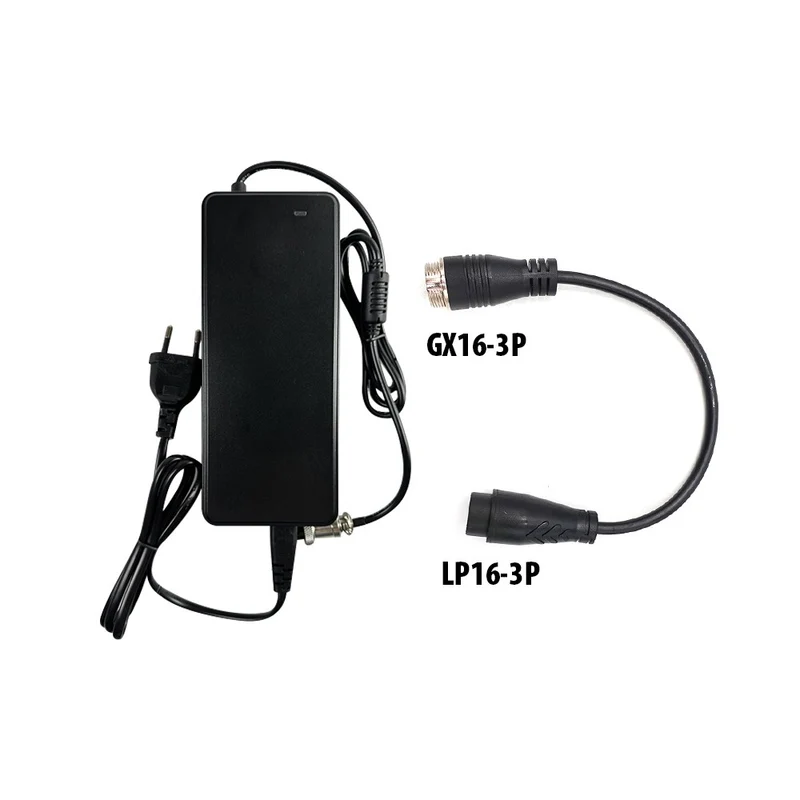 Pack Chargeur 48V ➡️ 54.6V / 2A (+ Adaptateur GX16-LP16-3)