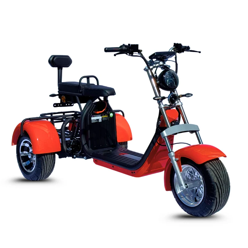 Tricycle électrique 3 roues City Coco CP-3.0 – biplace compact, autonomie modulable (20 Ah / 40 Ah)