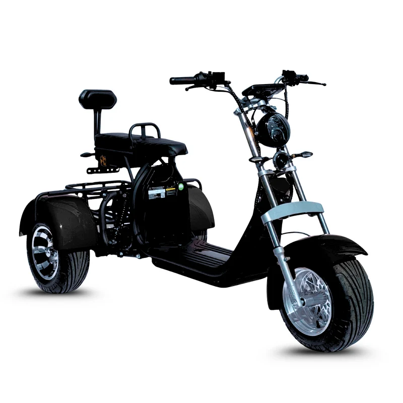 Tricycle électrique 3 roues City Coco CP-3.0 – biplace compact, autonomie modulable (20 Ah / 40 Ah)