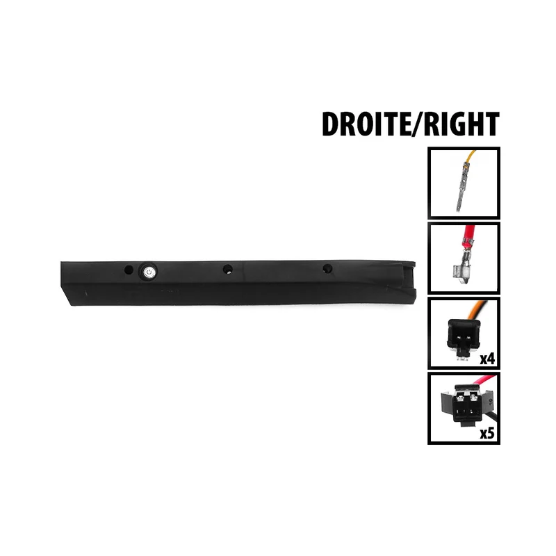 Cache lateral deck droite complet Dualtron Ultra