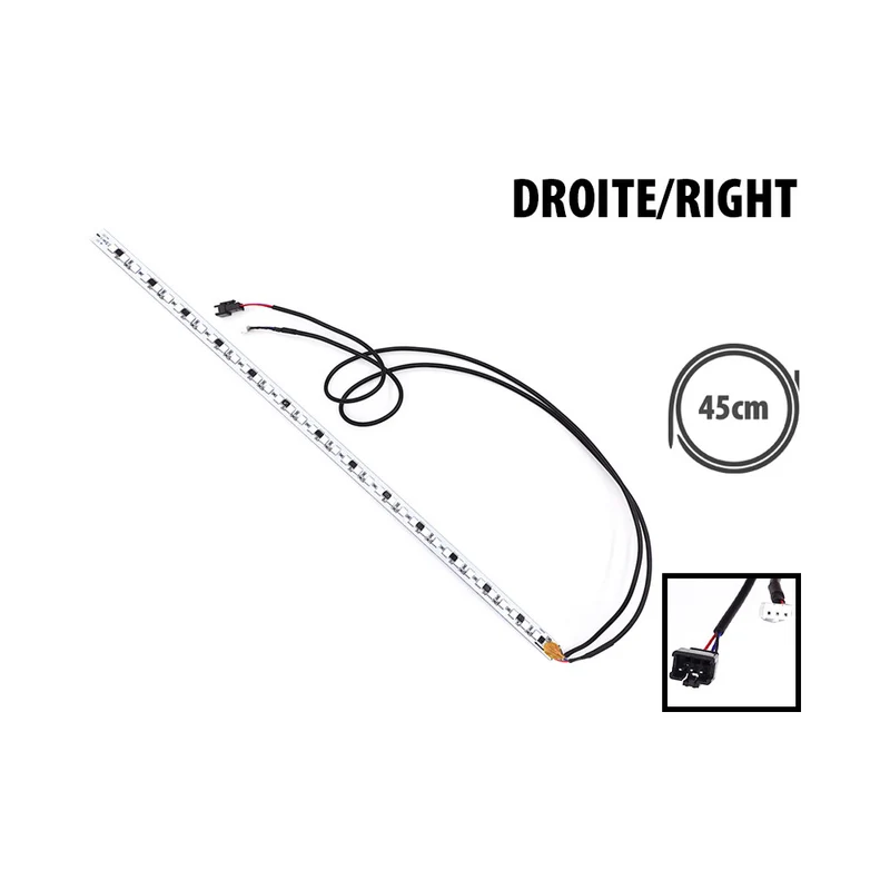 LED Droite de colonne Dualtron Mini avec recepteur 2 cables 45cm