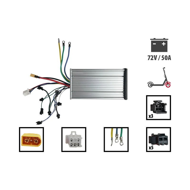Contrôleur bimoteurs Damao 72v 50A