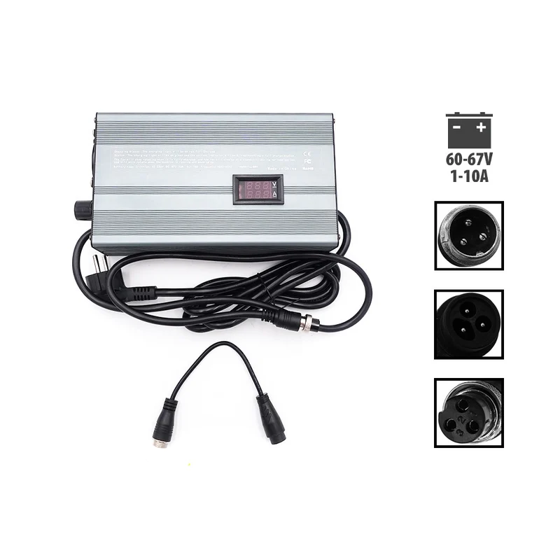 Pack Chargeur rapide 60V ➡️ 67V 1-10A + AdaptateurLP-16