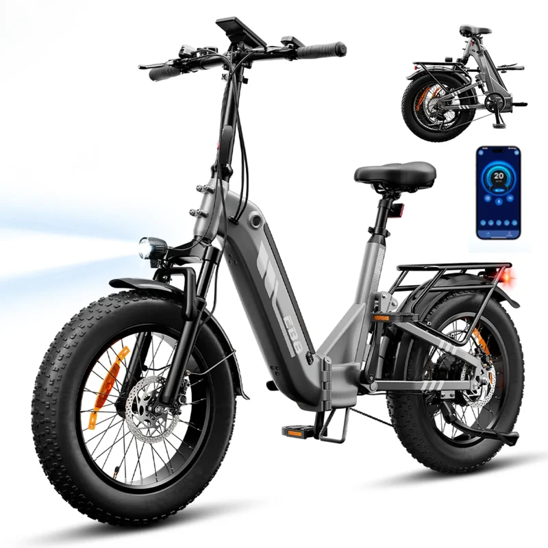 isinwheel EB8 Opvouwbare Elektrische Fiets | 720Wh | 20×4,0 Inch