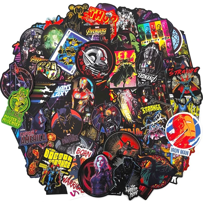 Autocollant Trottinette Marvel Heroes (108pcs)