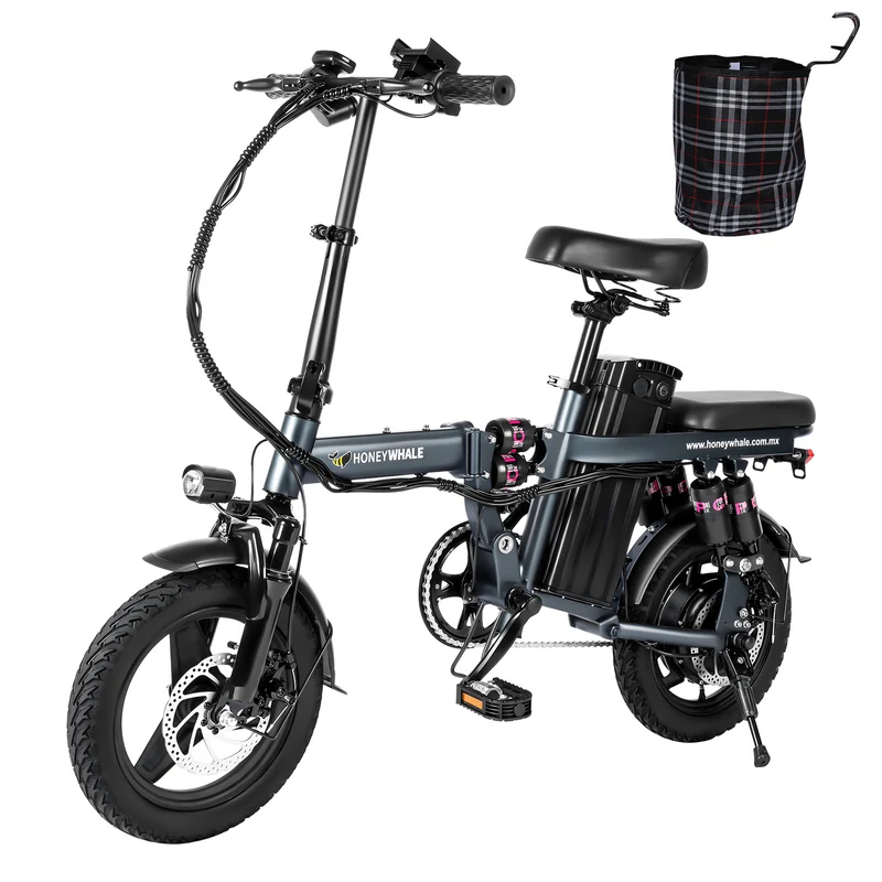 HONEYWHALE S6 Pro 14" Vélo électrique pliant 350W sans balais Moteur 48V 15Ah Batterie