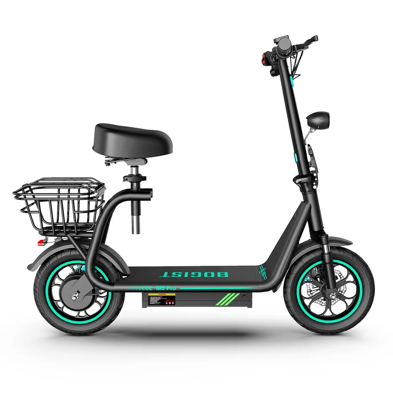 BOGIST M5 Pro 12" Trottinette électrique 500W Moteur 48V 13Ah Batterie Siège et porte-bagages