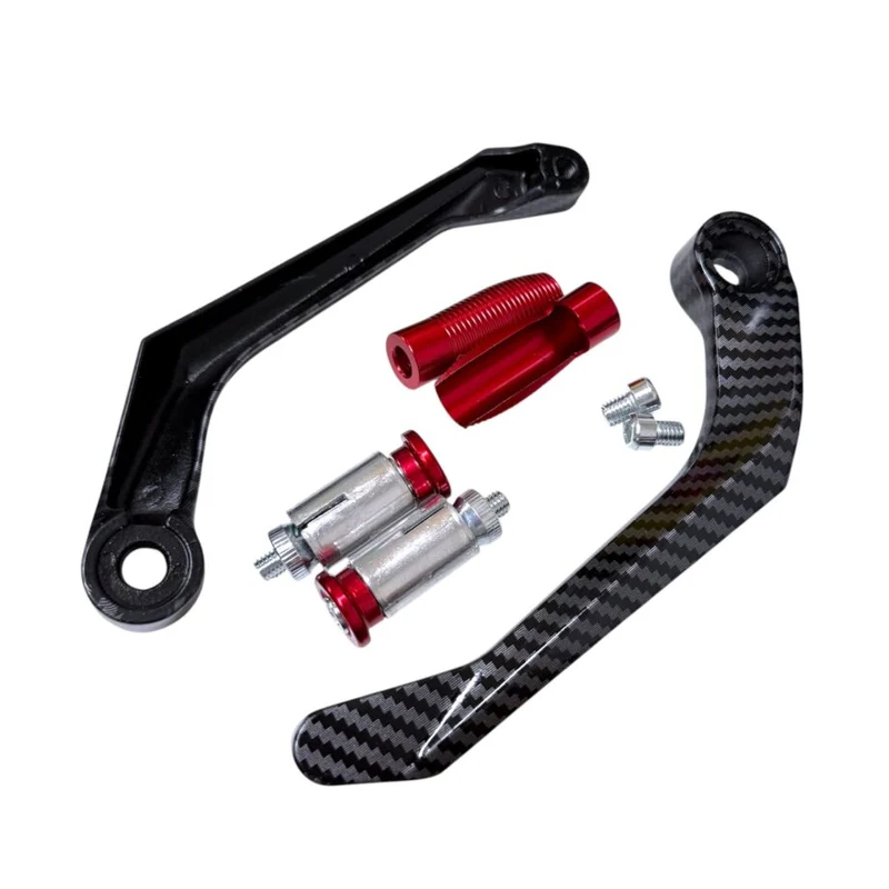 Protection de levier PEGS Carbon rouge gauche & droite