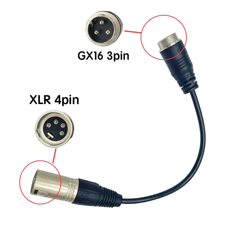 Câble convertisseur GX16 vers XLR 4 broches