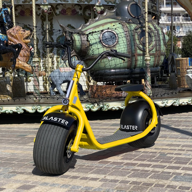 Scooter électrique Blaster jaune chrome