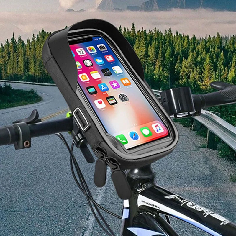 Bike Handlebar Bag 7-inch with Strap