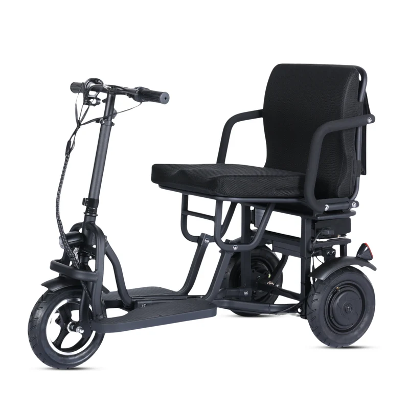 Tricycle électrique pliable ES-10 – 3 roues 350W/700W, idéal pour PMR et seniors