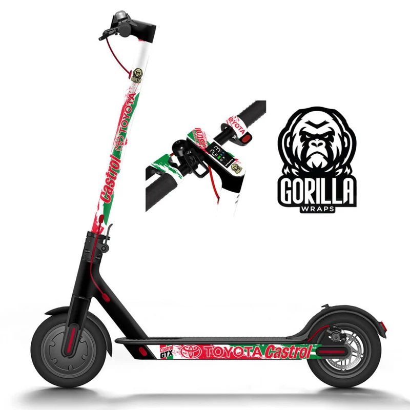 Vinyle pour Xiaomi – Castrol– 6 autocollants