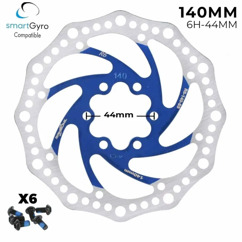 Disque de frein 140mm bleu – 6 trous 44 mm