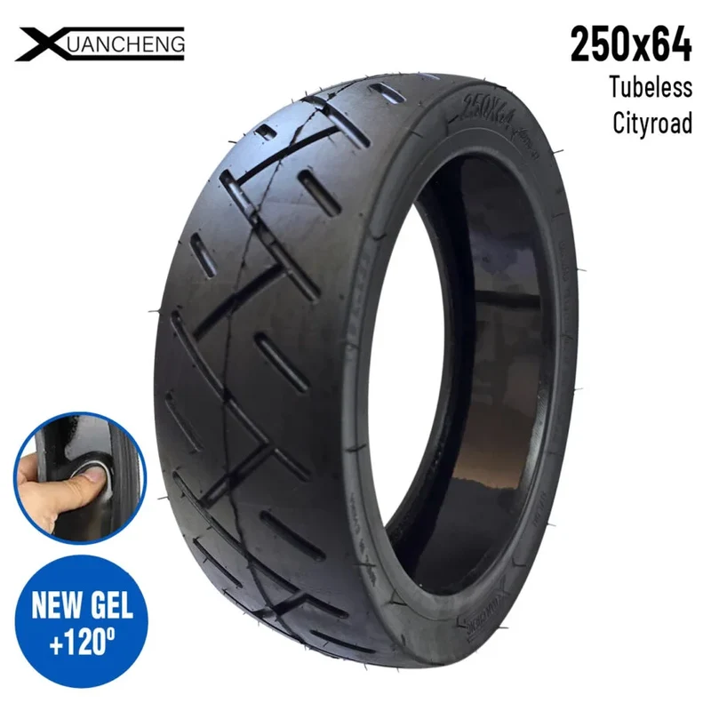 Pneu tubeless 250×64 Xuancheng avec gel anti crevaison