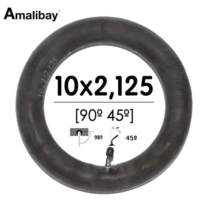 Chambre à air renforcée 10×2.125 valve 45º 90º – Premium Amalibay