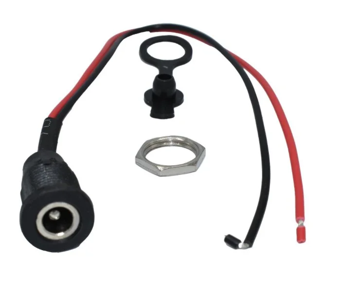 Prise de charge DC5521-DC5525 avec couvercle