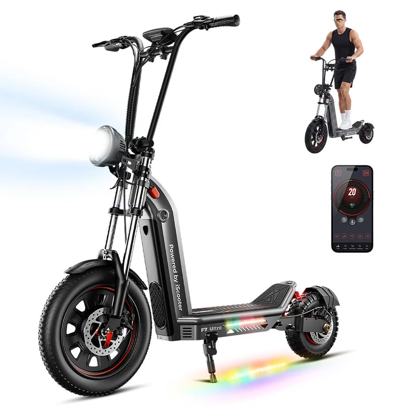 iScooter F7Ultra All-Terrain Electric Scooter with Detachable Battery