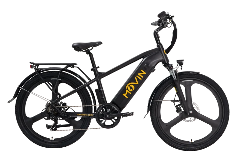 Movin' Tempo Max Electric Bike - Extended Range E-Bike, 32km/h Top Speed, 500W Motor, 100km Range, Long Distance