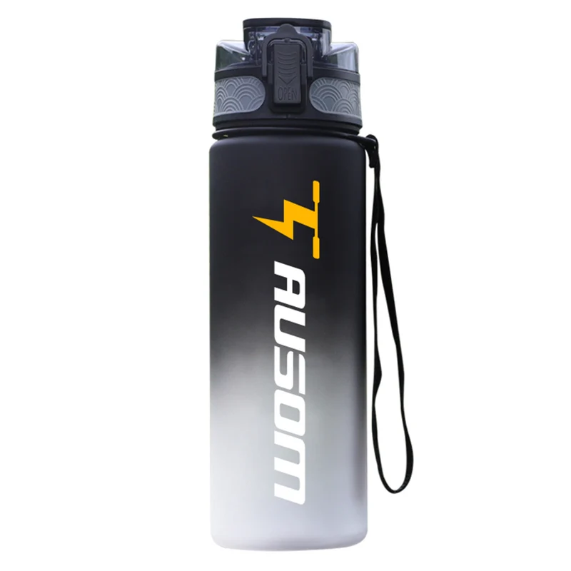 Frosted Sports Bottle Black and White Gradient 700ml