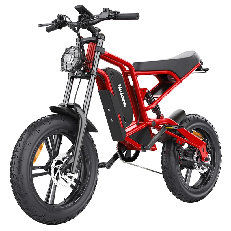 Hidoes B6 Electric Dirt Bike 20" Fat Tires 1200W Motor 48V 15Ah Battery