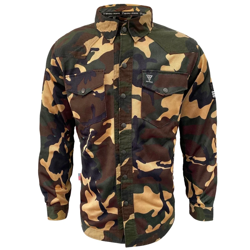 Protective Camouflage Shirt with Pads "Knight Hawk" - Dark Color