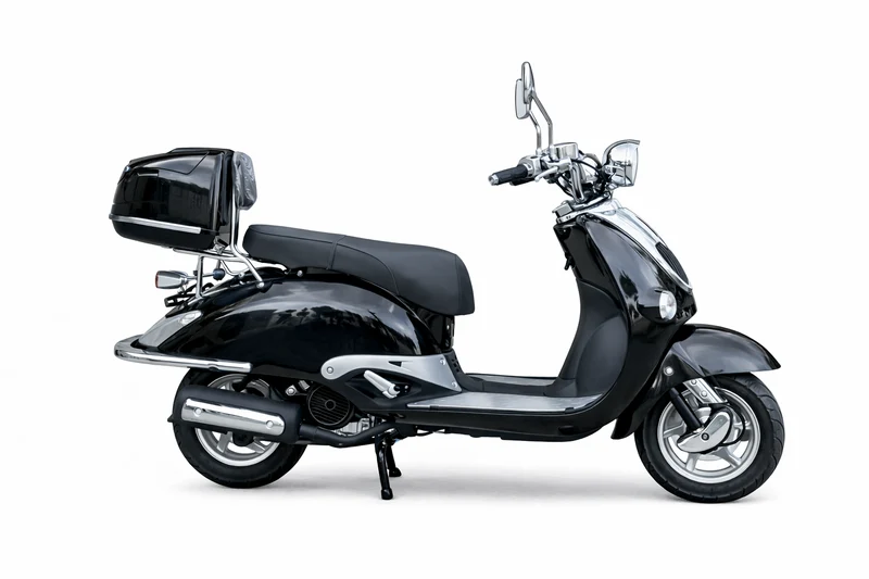 Bartlett 150cc Street Legal Retro Gas Scooter