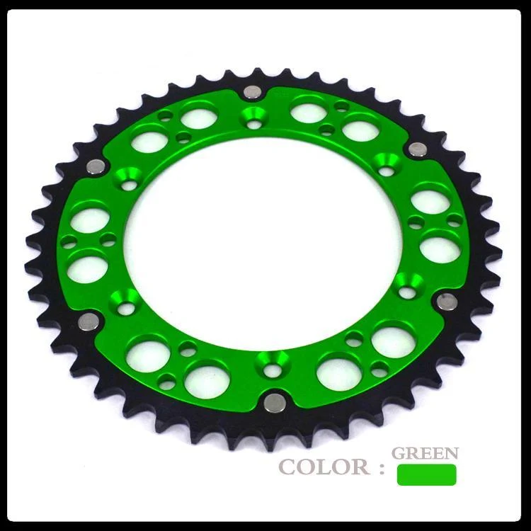 47T CNC couronne arrière pour KLX250 KX500 KDX200 KDX220 KX125 KX250 Motocross Supermoto Enduro Racing MX