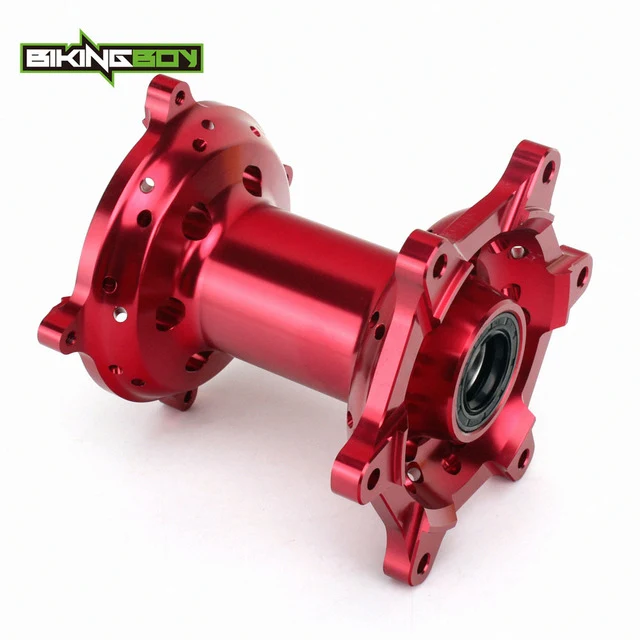 BIKINGBOY CNC MX 36 trous moyeu arrière rouge anodisé pour HONDA CR125R CR250R 2002-2013 CRF250R 04-13 CRF450R 02-12 CRF 250 450 X 2004-16