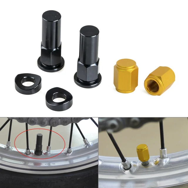 NICECNC capuchons de valves + valves pour KTM 85 125 250 350 450 525 SX EXC SXF EXCF XC XCF Honda Yamaha Kawasaki
