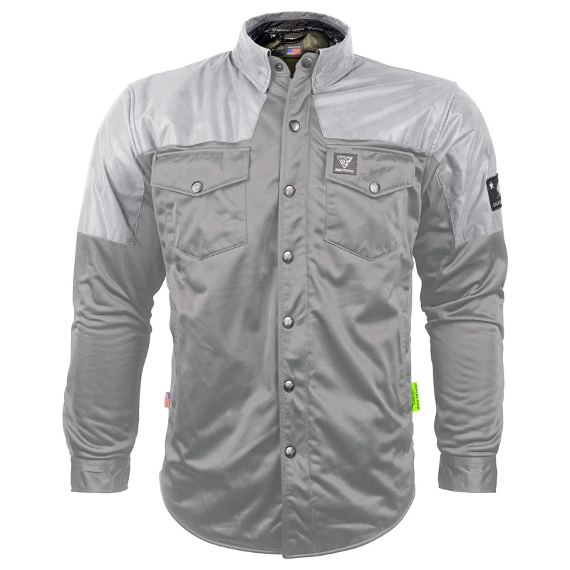 Ultra Reflective Shirt "Twilight Titanium" with Pads - Gray