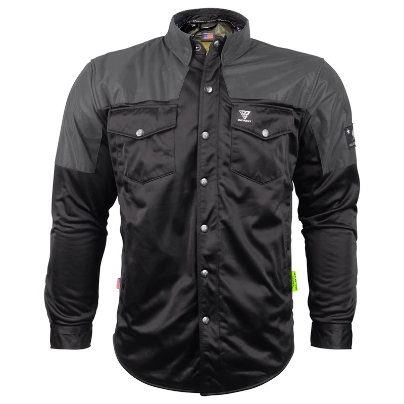 Ultra Reflective Shirt "Nightfall Nebula" with Pads - Black