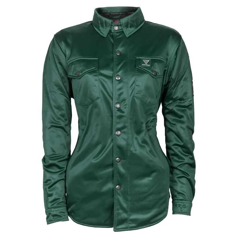 Ultra Protective Shirt for Women with Pads - Green Solid