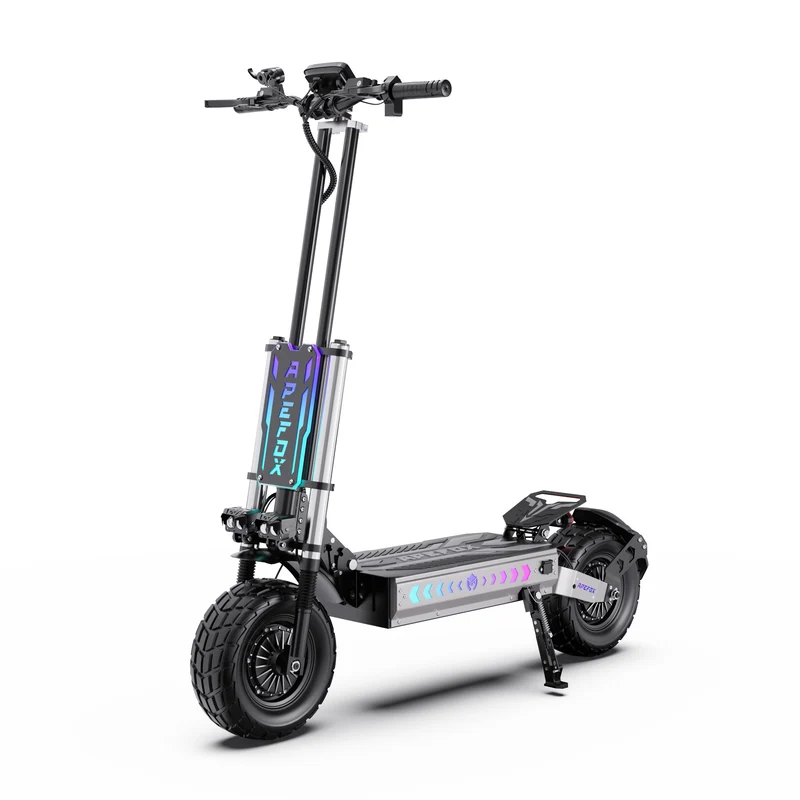 APEFOX T90 13" All-Terrain Trotinette à 2 Roues Trotinette Électrique 3000W*2 Moteurs Doubles 60V 31.2Ah Batterie