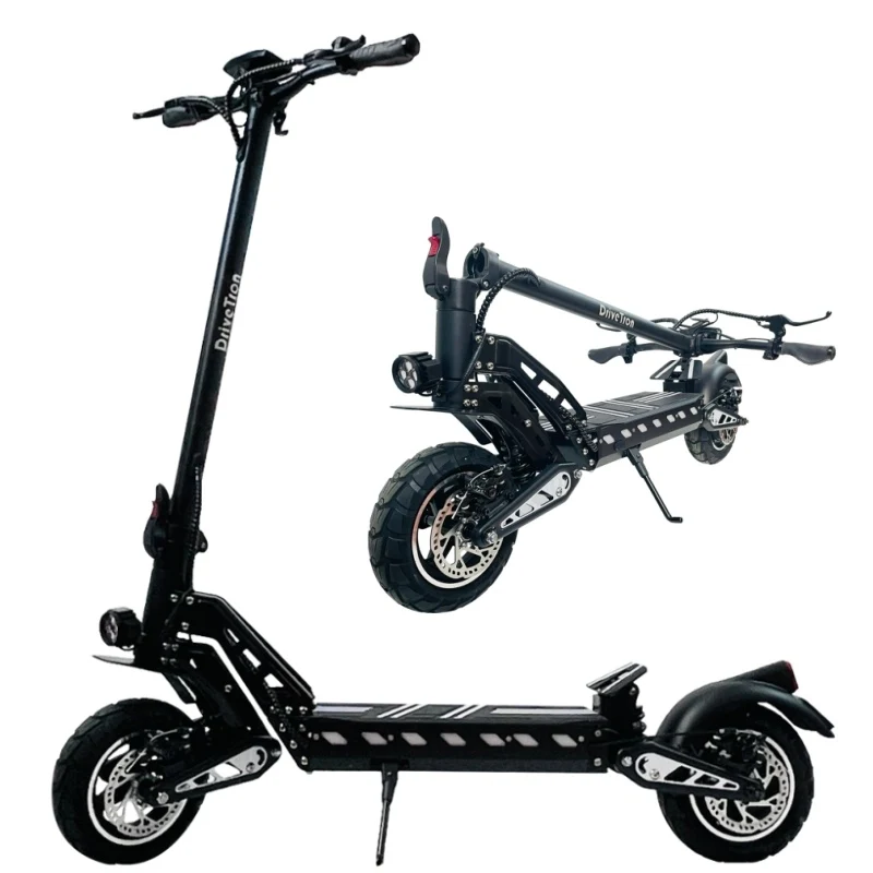 DRIVETRON DT10 10"trottinette électrique pliante 10 pouces moteur 1000W 48V 15.6Ah batterie (Version Clignotants)