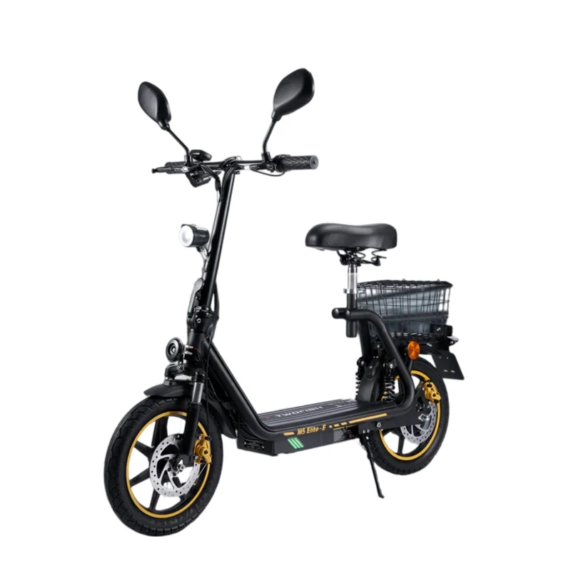 TWOFISH M5 Elite-E 14" Trottinette électrique avec siège 500W Moteur 48V 13Ah Batterie