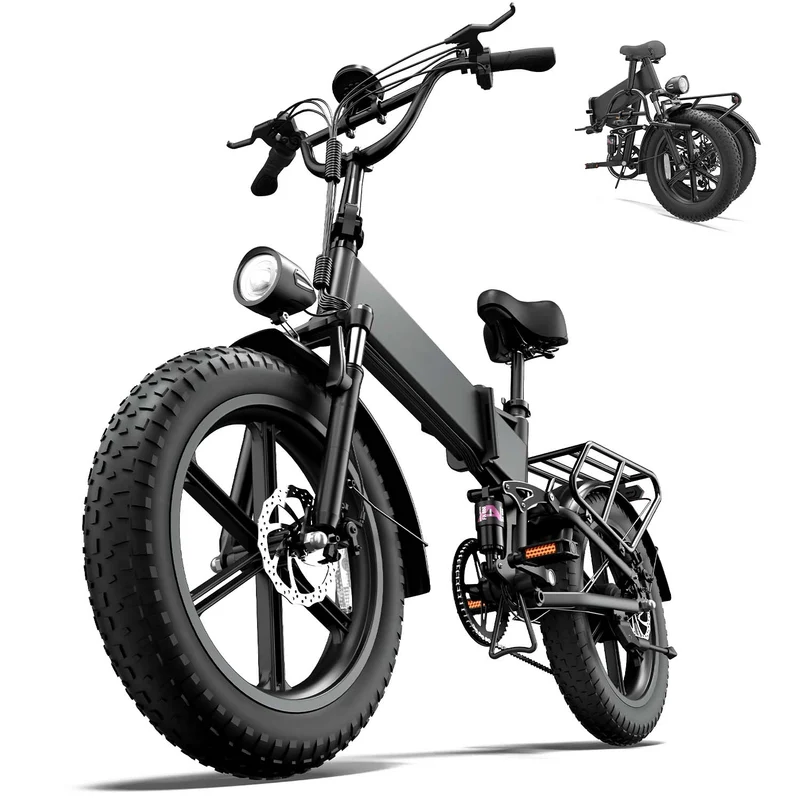 URLIFE T5 20" Vélo électrique pliant 1500W Moteur de pointe 48V 13Ah Batterie