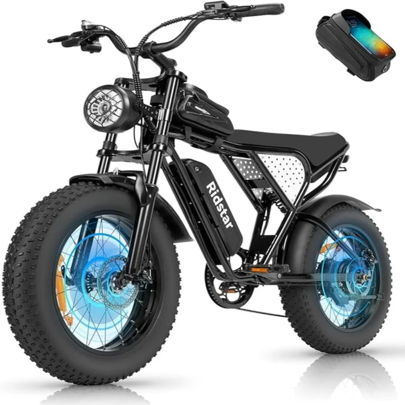 RIDSTAR Q20 Lite 20" Fat Tires Vélo électrique 1000W Moteur 48V 15Ah Batterie