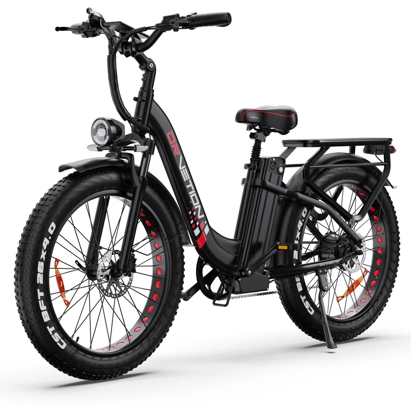DRVETION CTR26 26" Vélo électrique à cadre ouvert 1000W Moteur 48V 15AH/20Ah Batterie